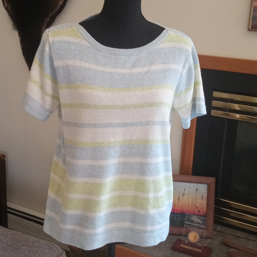 Crazy horse Liz Claiborne Vintage sweater top Sz M